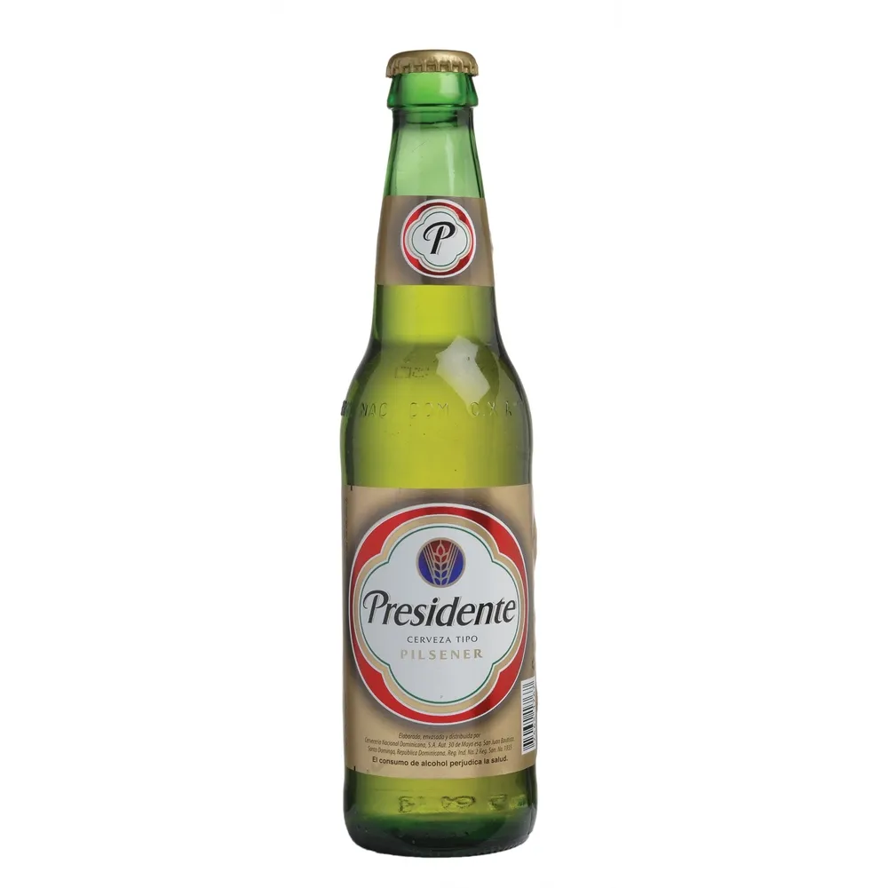 Cerveza Presidente Regular Botella 12 OZ - Precio en RD | SupermercadosRD