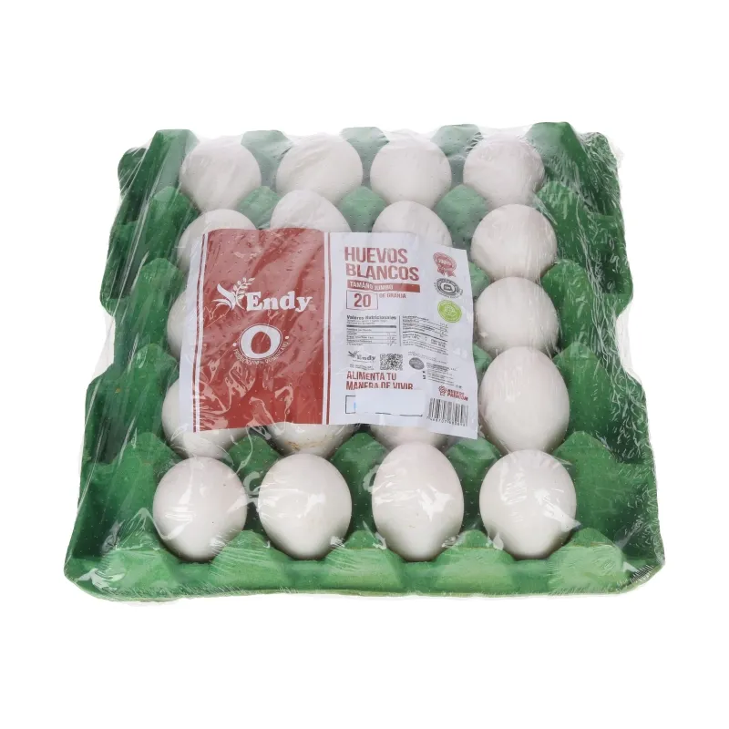 Huevos Endy Blancos Tamaño Jumbo 20 uds
