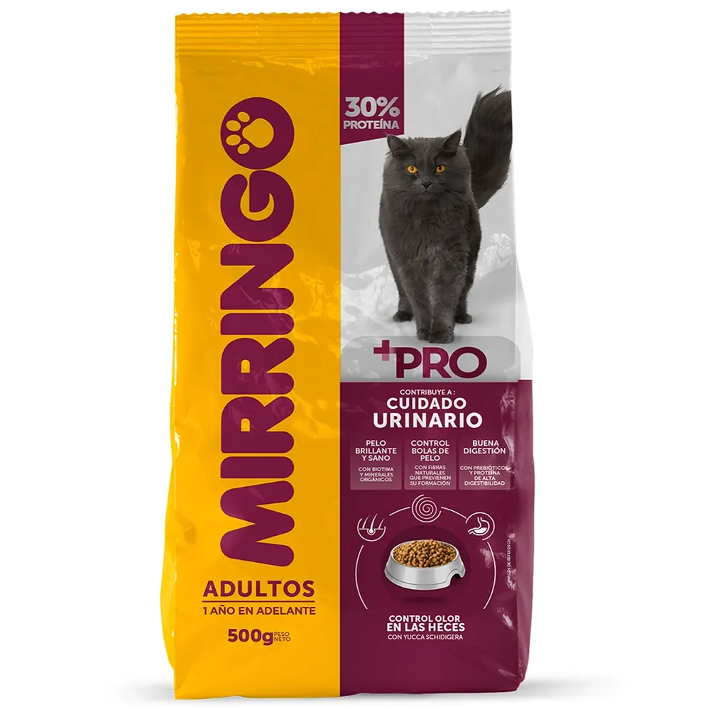 Alimento Para Gato Mirringo Pro 0.5Kg