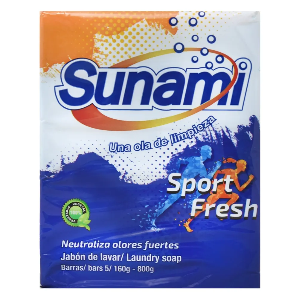 Jabon De Lavar Sunami Sport 5 Un