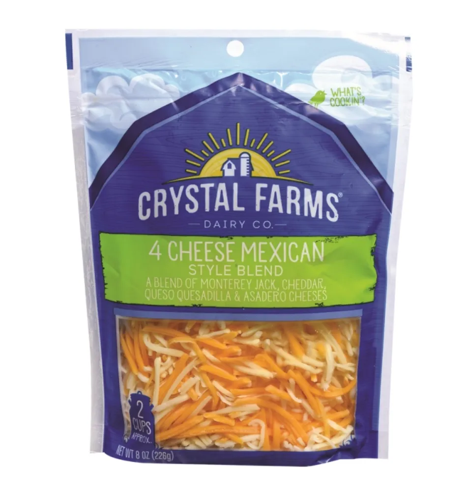 Queso Crystal Farm Mexican 4 Cheese 8 Oz