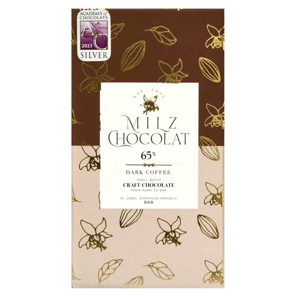 Chocolate Milz 65% Dark & Coffee Almendras 50G