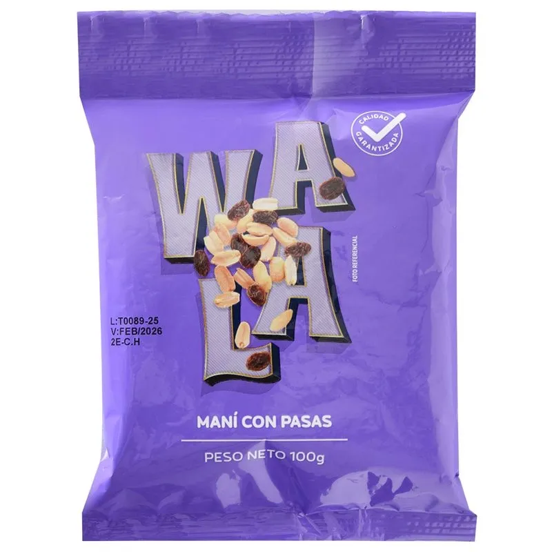 Mani Con Pasas Wala 100 G