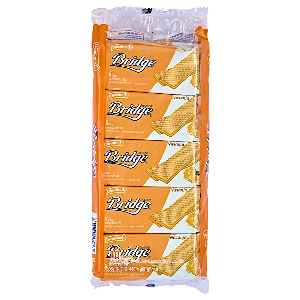 Galletas Bridge Wafer Naranja 300 G