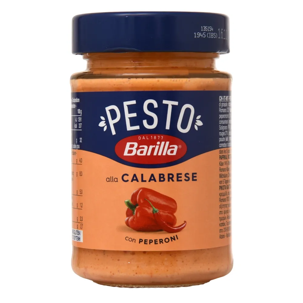 Salsa Barilla Pesto Calab 190 Gr