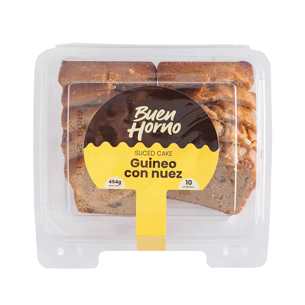 Tarta Rebanada Buenhorno Guineo Con Nuez.