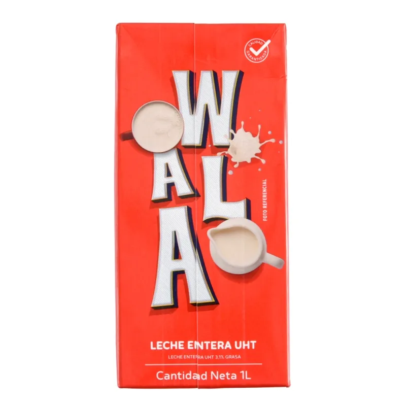Leche Entera Wala 3.1% Grasa 1 Litro