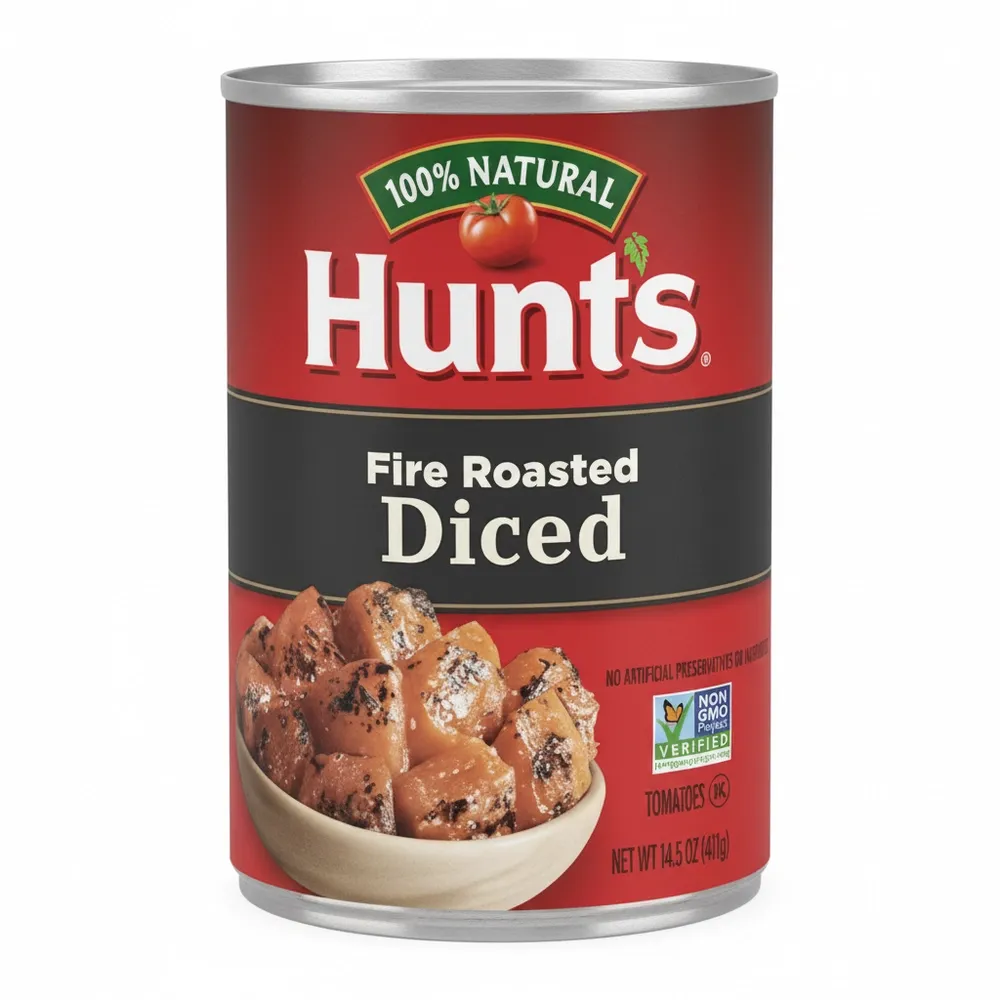 Tomatoes Hunts Diced Fire Ros Ga 14.5 Oz