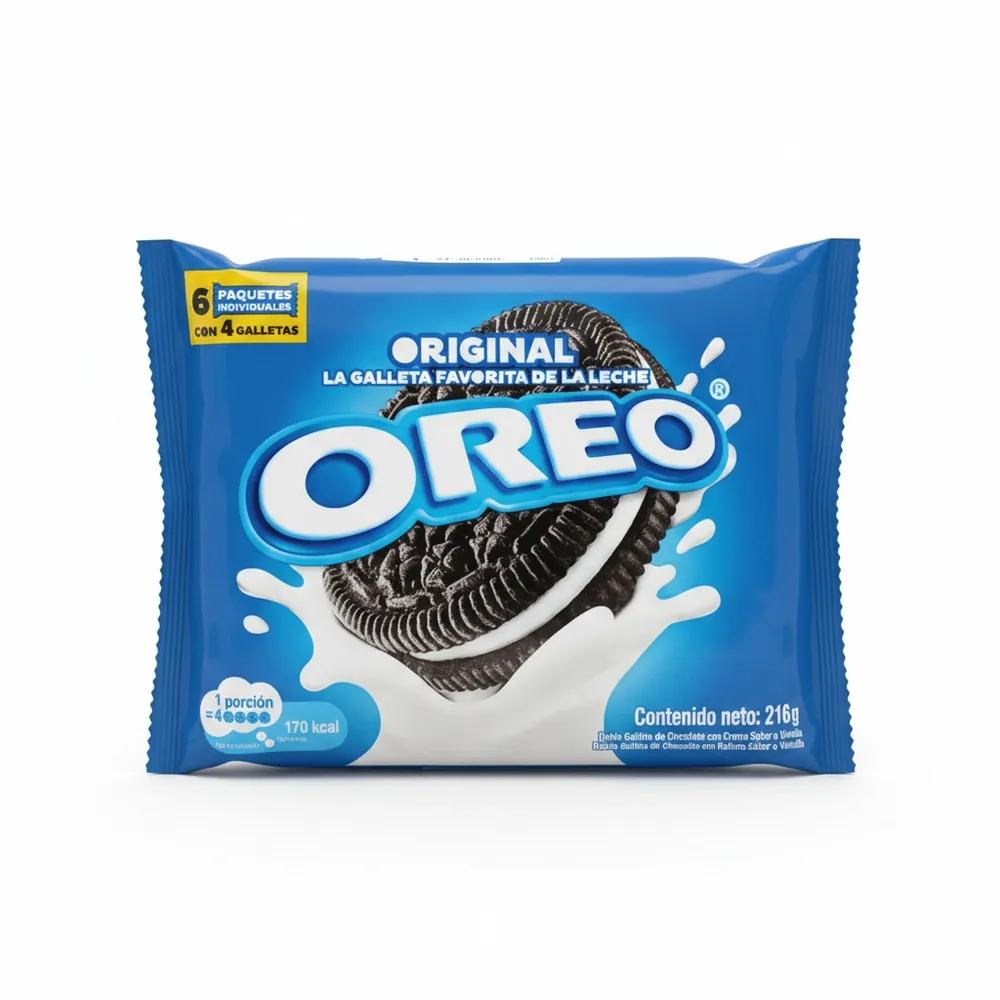 Galleta Oreo Chocolate 6 Pack 216 Gr