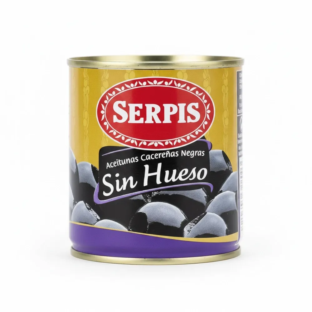 Aceituna Negra Sin Hueso El Serpis 200 Gr