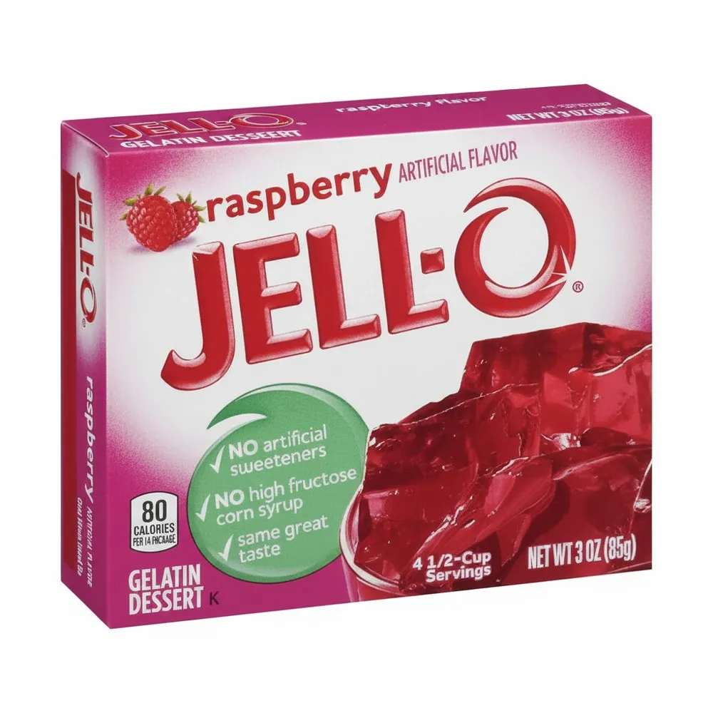 Gelatina Jell-O Raspberry  3 Oz