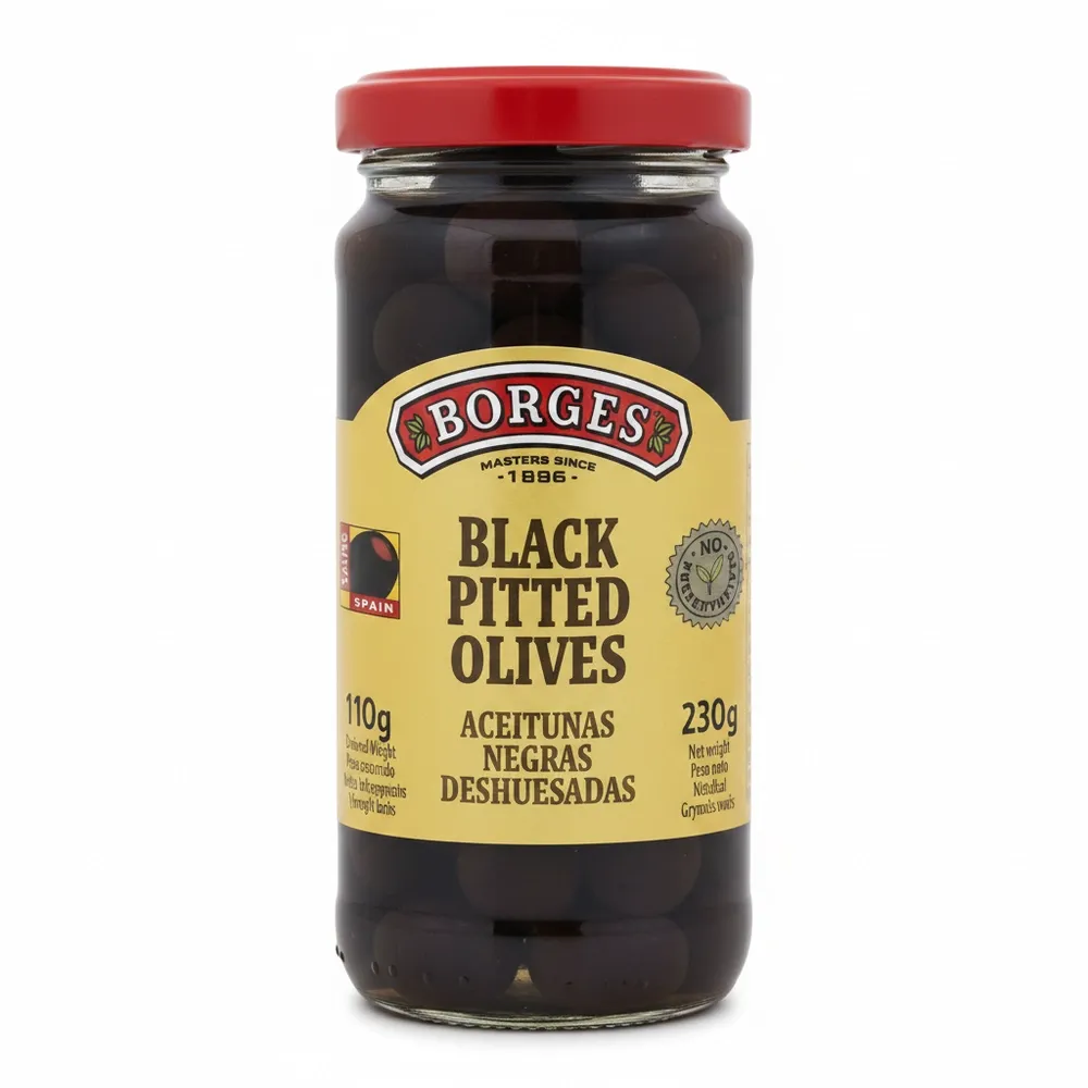 Aceitunas Negras Enteras Desh  Borges 230