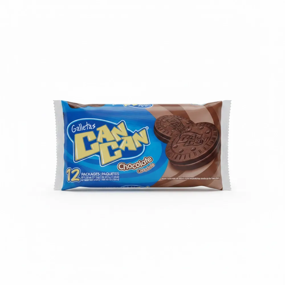 Galleta Rellena Chocolate Can Can  450 G