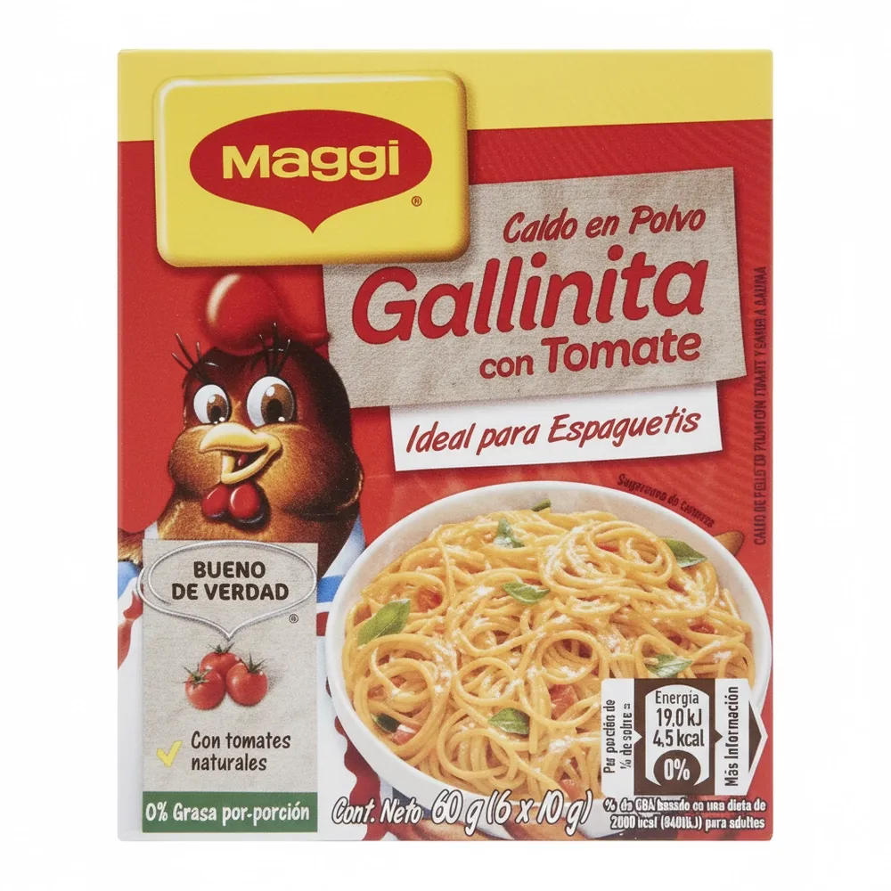 Sobre Gallinita Maggi Tomate 10 G
