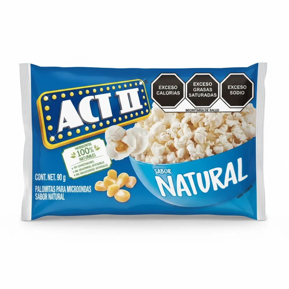 Palomitas De Maiz Act Ii Natural 3 Oz