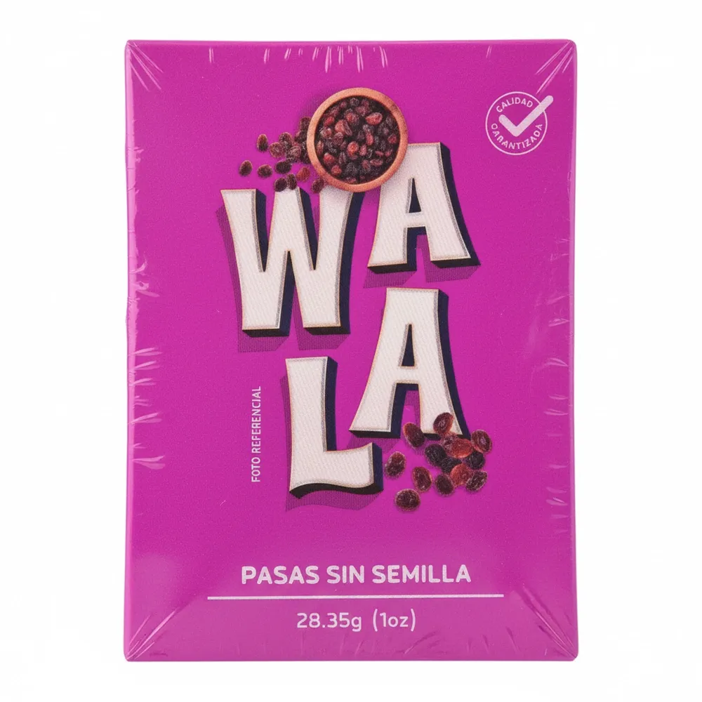 Pasas Sin Semilla Wala 1 Oz