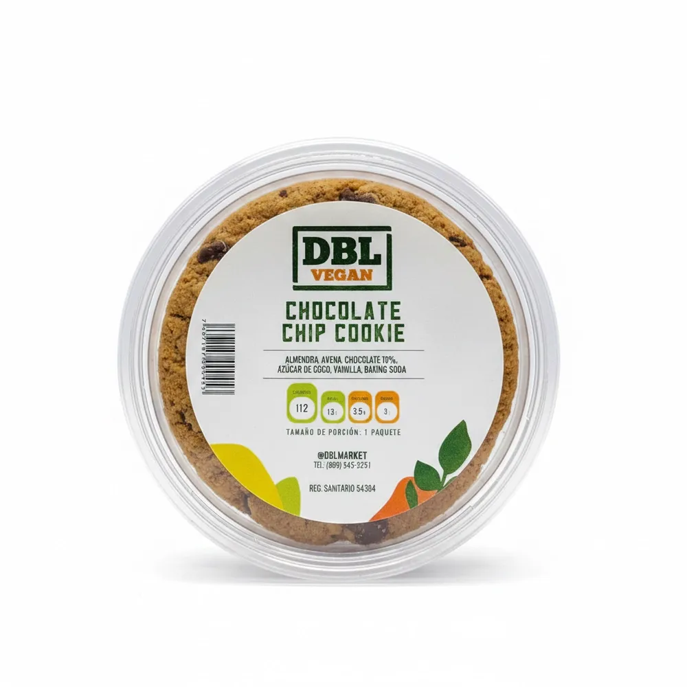 Galleta Dbl Vegana Chocolate Chip Pack 12 Oz