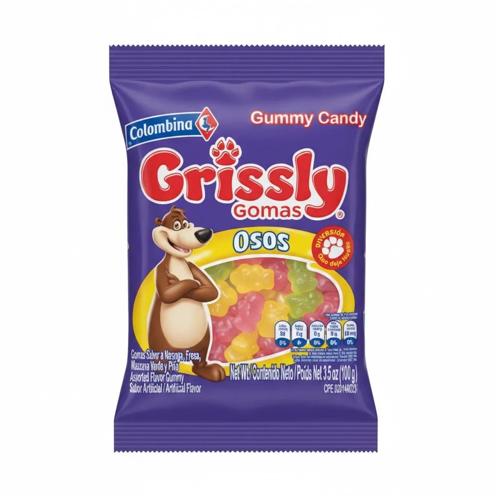Gomitas Grissly Oso Colombina 80 Gr