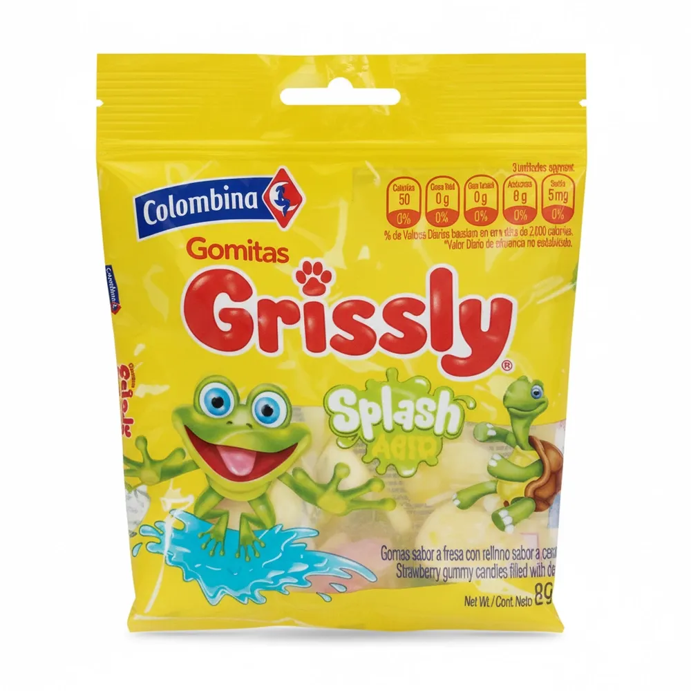 Gomitas Grissly Splash Colombina 80 Gr