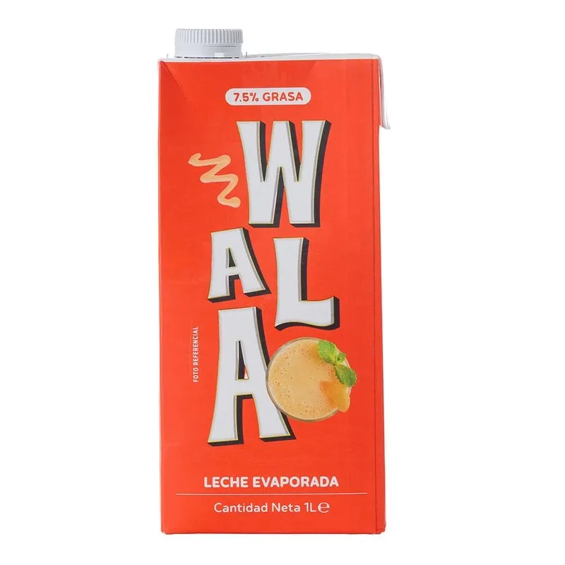 Leche Evaporada Uht Wala  1 Lt