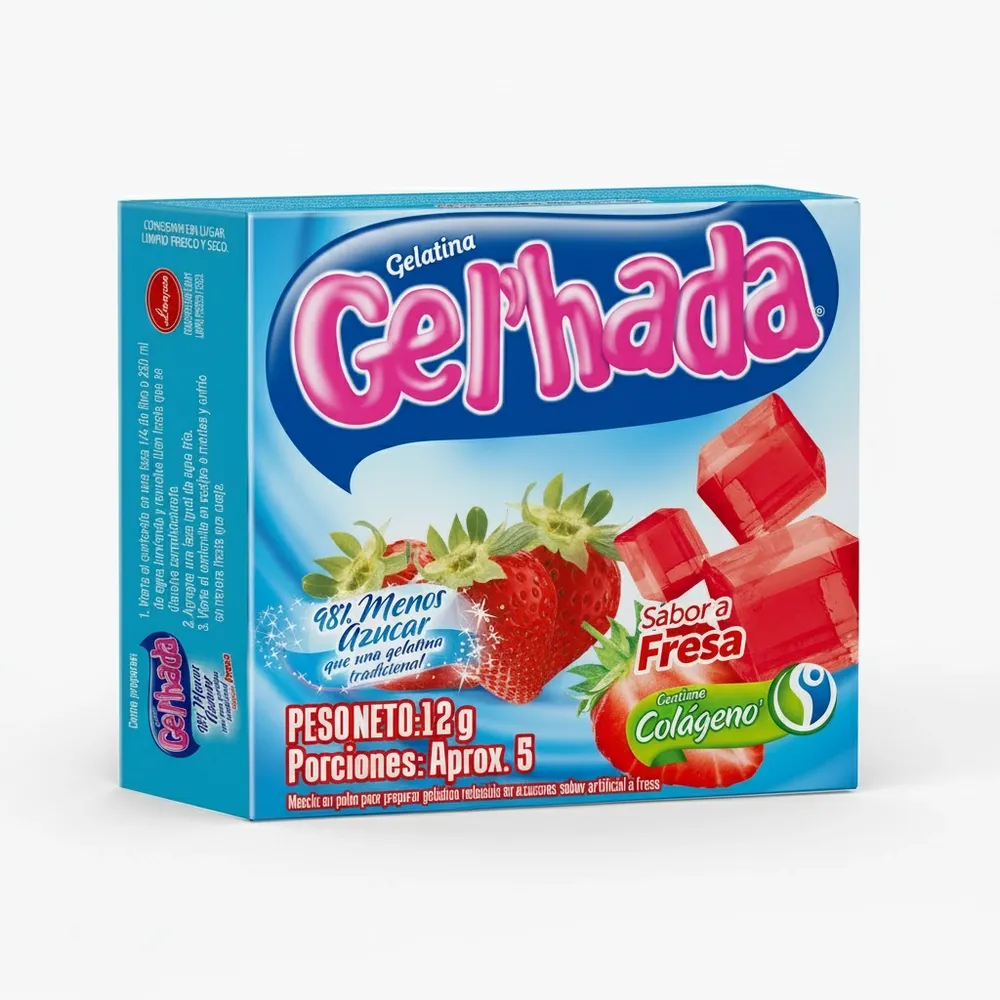 Gelatina Light Fresa Gel Hada 12 Gr