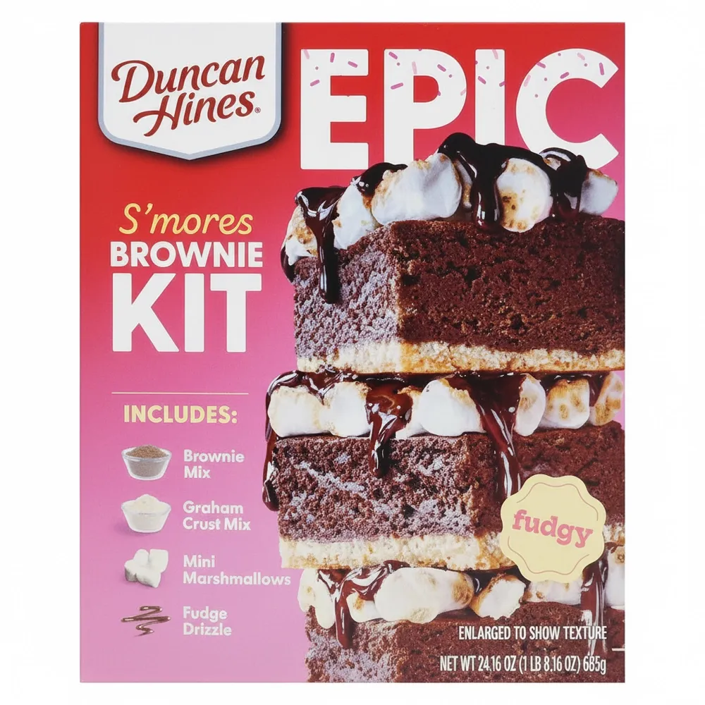 Mezcla De Brownie Duncan Hines Épico De Malvavisco 24.1 Oz