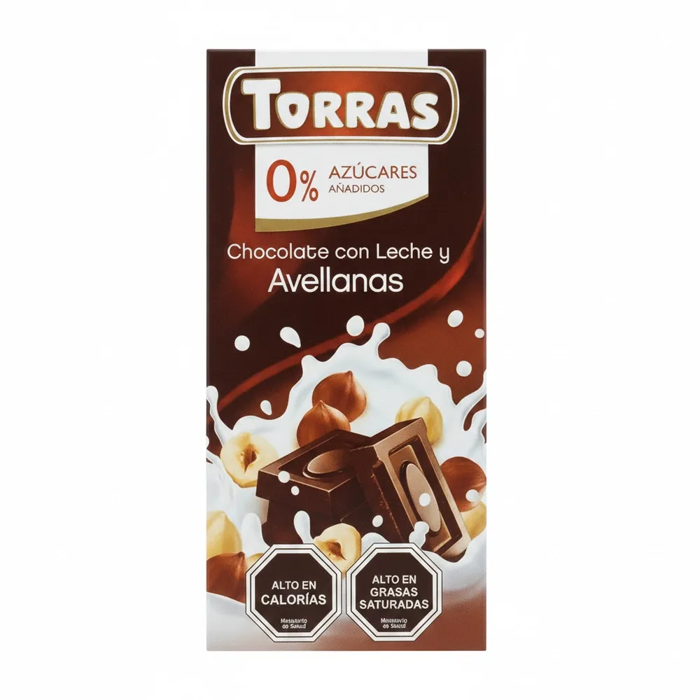 Barra Chocolate Torras Leche & Avellana 75 Gramos