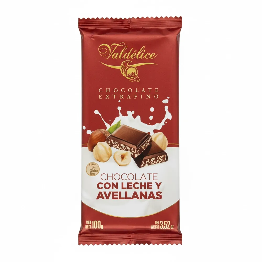 Chocolate Valdelice Leche Y Avellanas 100 Gr