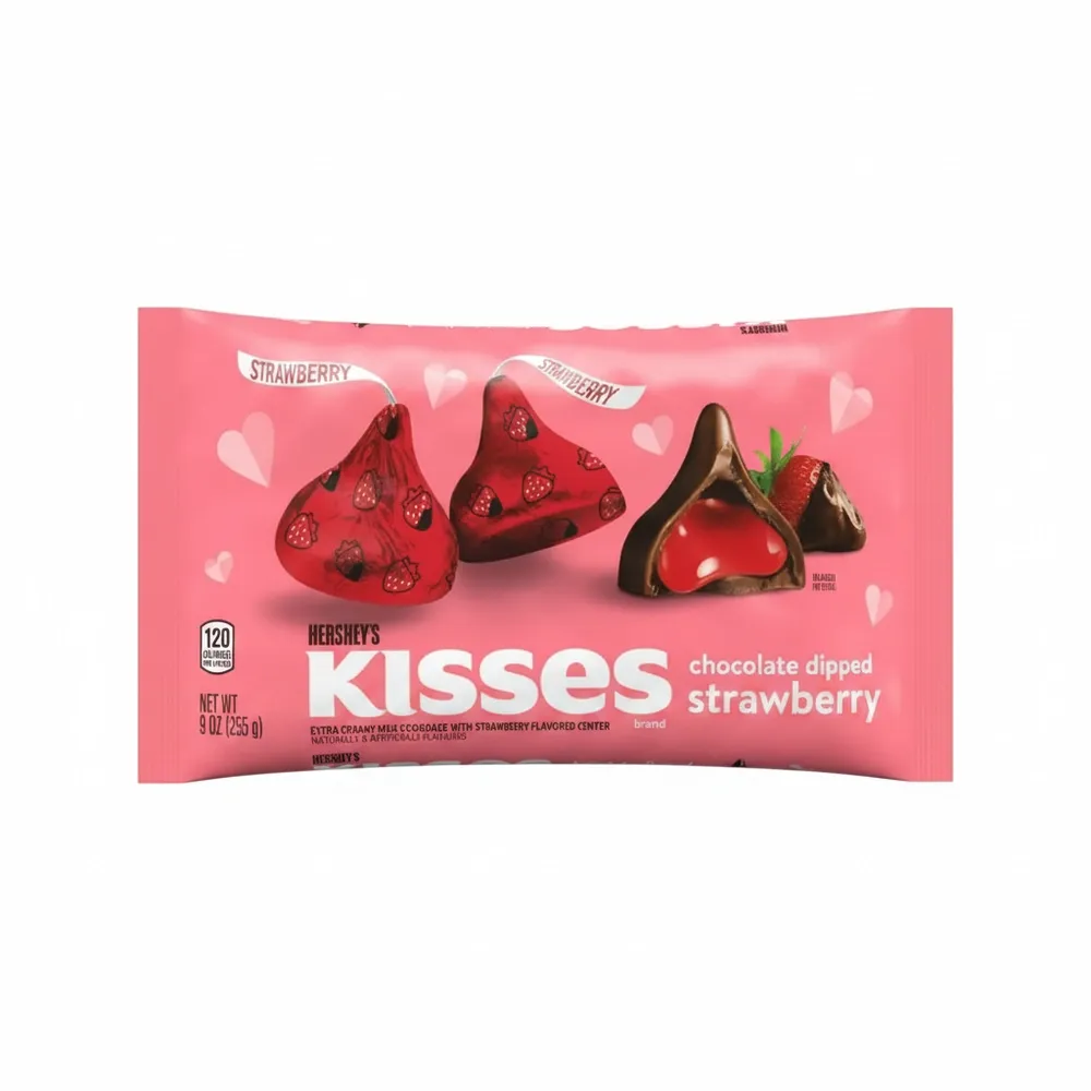 Chocolate Hersheys Kisses Fresas Bañadas 9 Oz