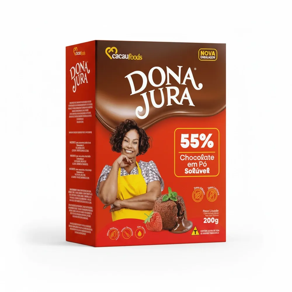 Chocolate En Polvo 55% Cacau Foods 200 Gr