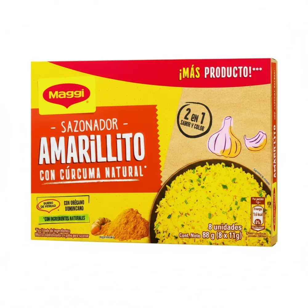 Sazon Maggi Amarillito Con Curcuma 88 G
