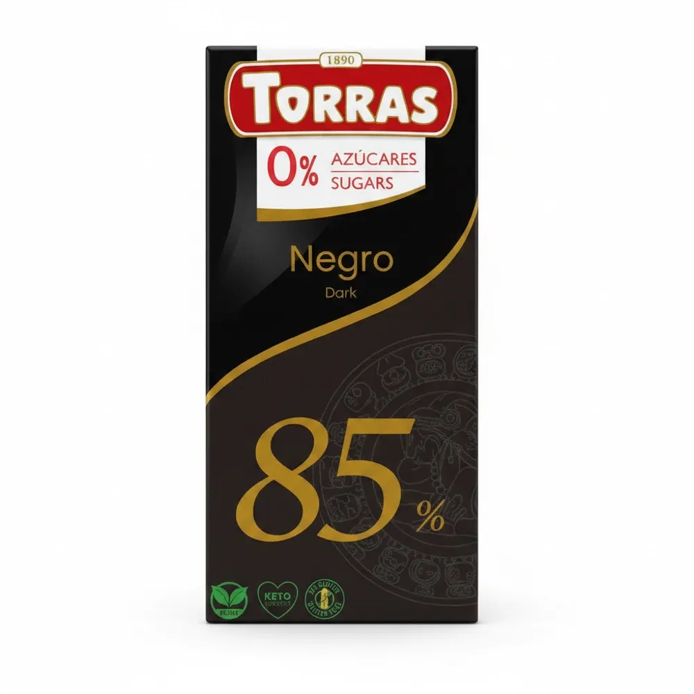 Chocolate Torras Negro 85 % Sin Azucar 75 Gr