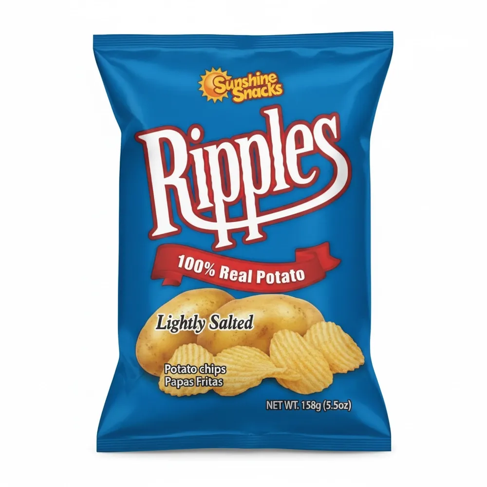 Papitas Ripples Lightly Saled Sunshine 156G
