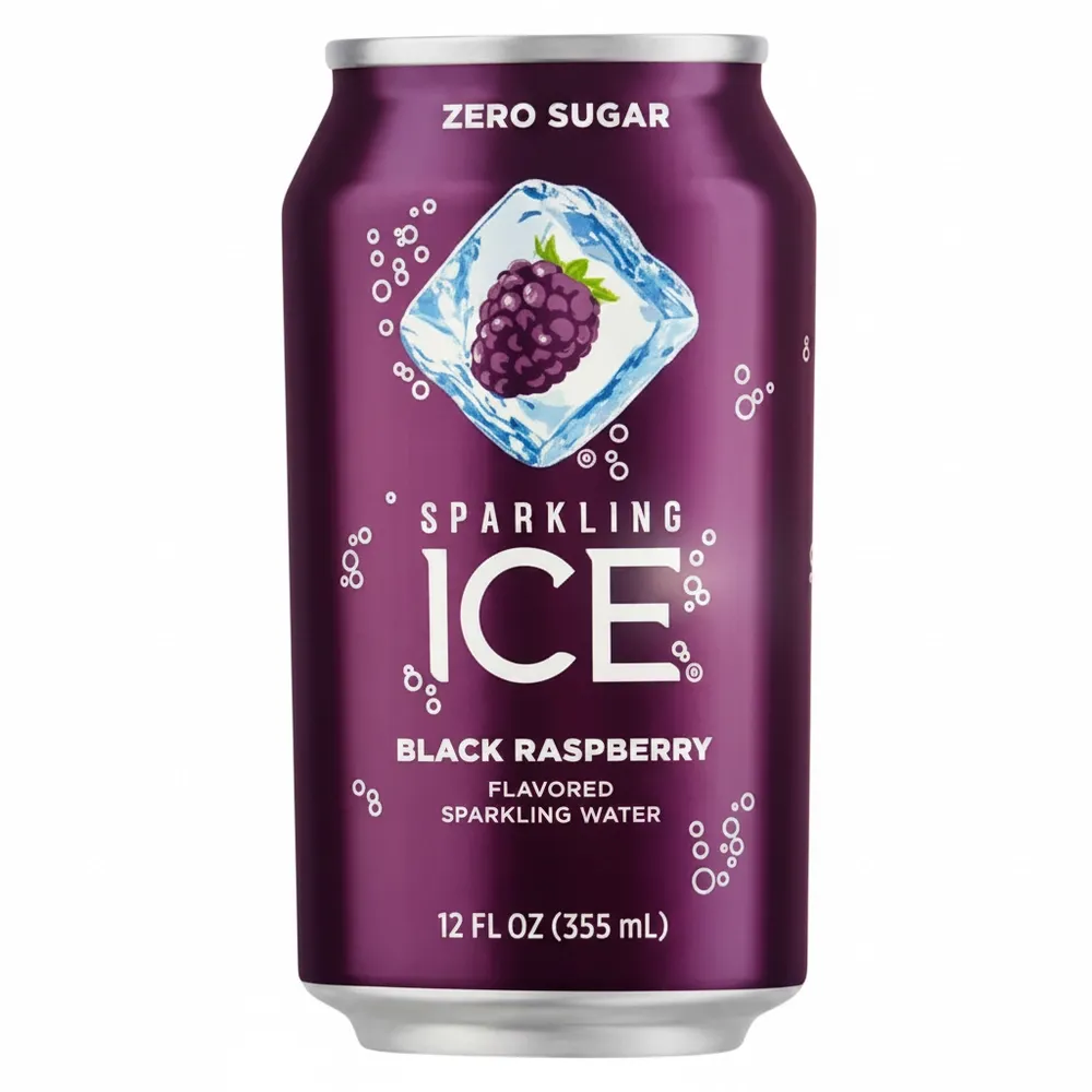 Agua Con Gas Lata Black Raspberry Ice 12 Oz