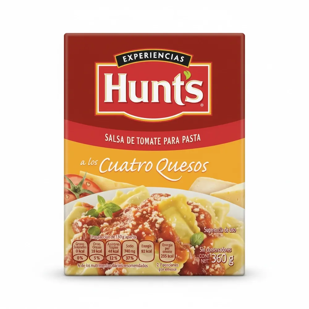 Salsa Cuatro Quesos Tetra P Hunts  360 G