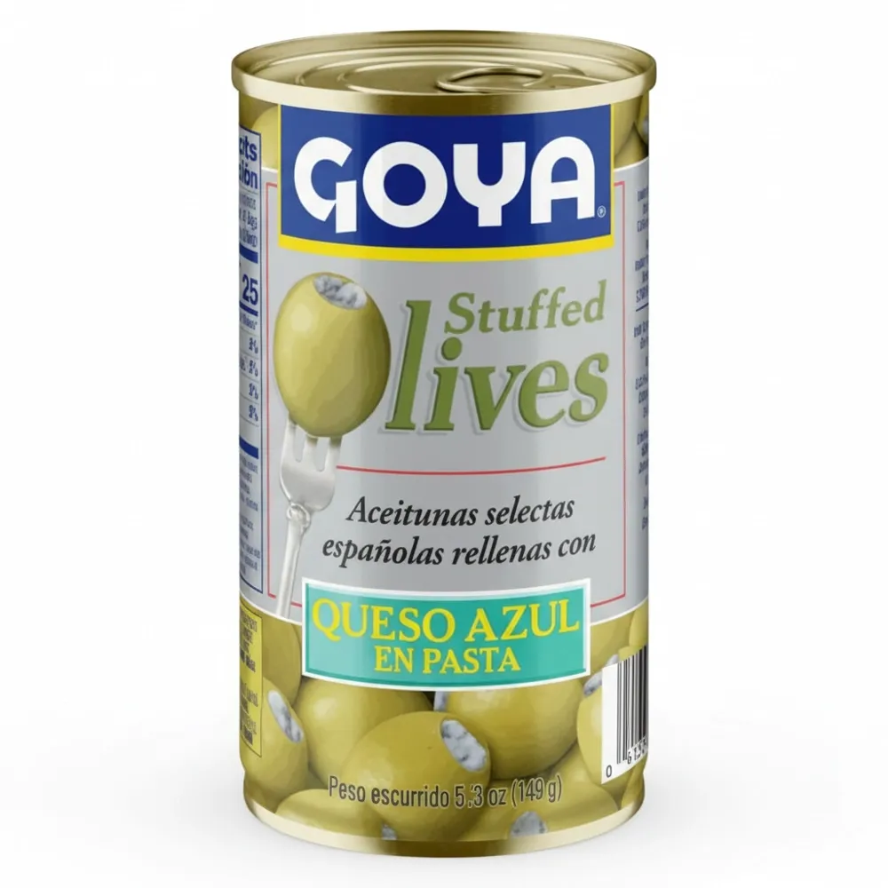 Aceitunas Goya Rellena Queso Azul 5.25 Oz