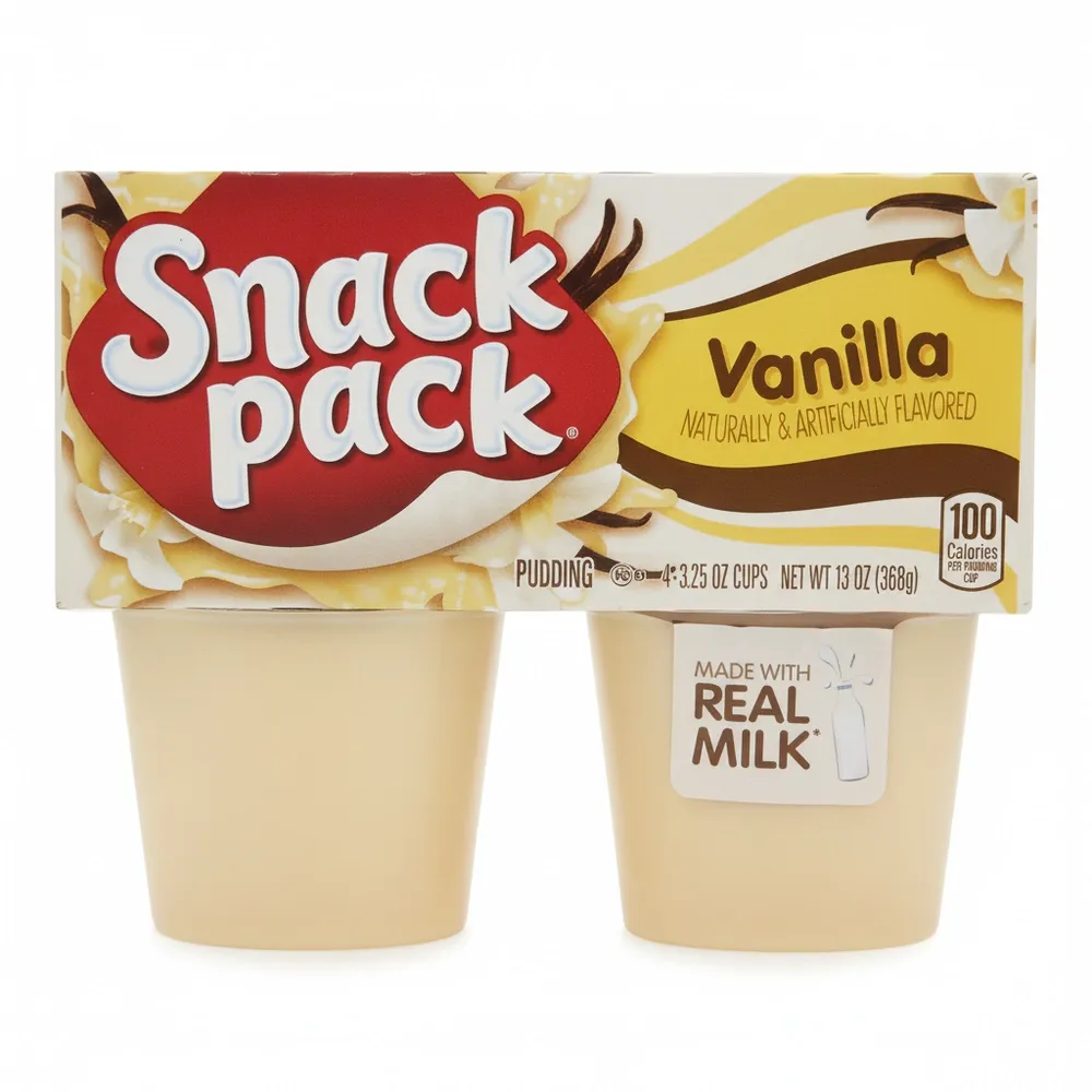 Pudin De Vainilla Snack Pack Hunts 4/3.25 Oz