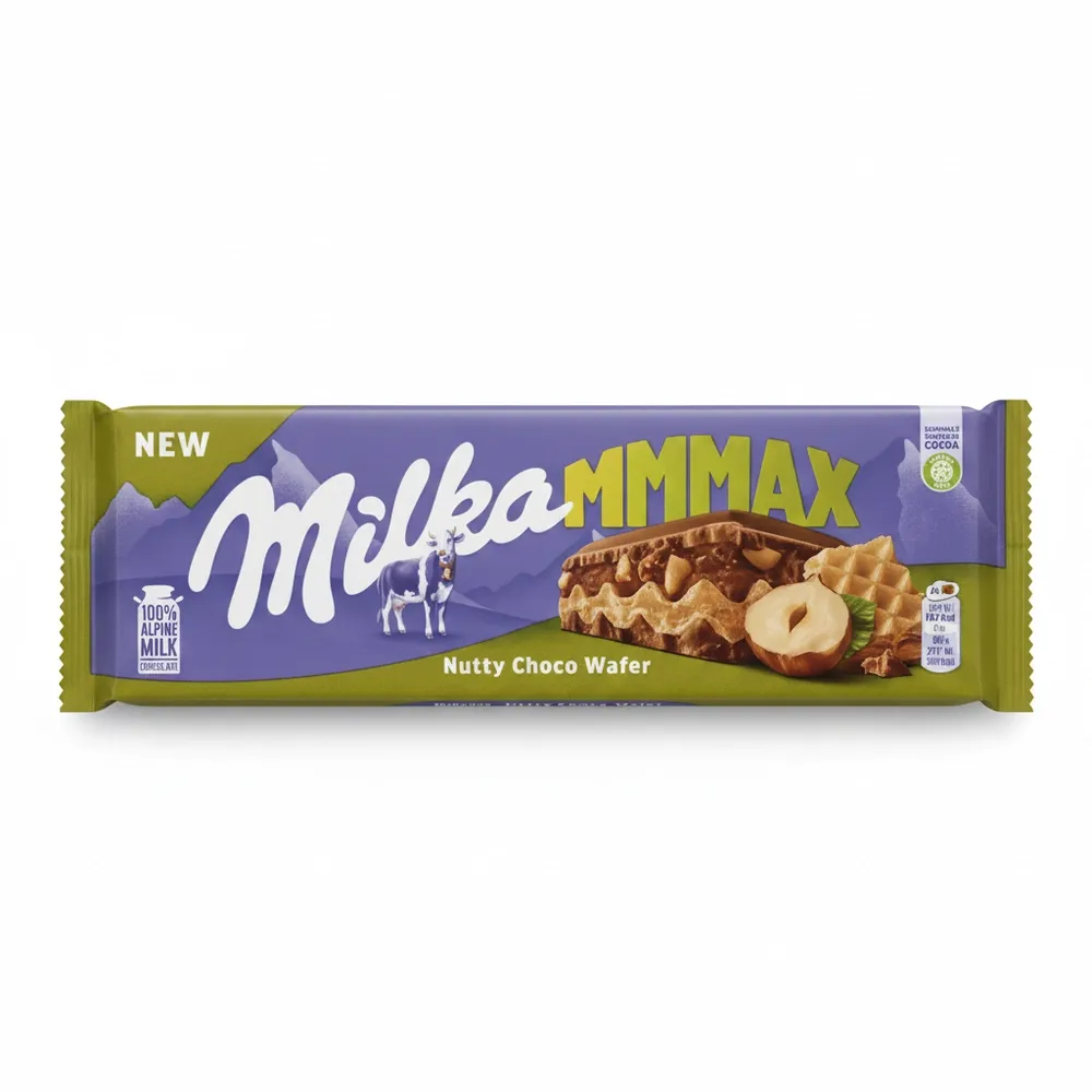 Chocolate Nutty Wafer Milka  270 Gr