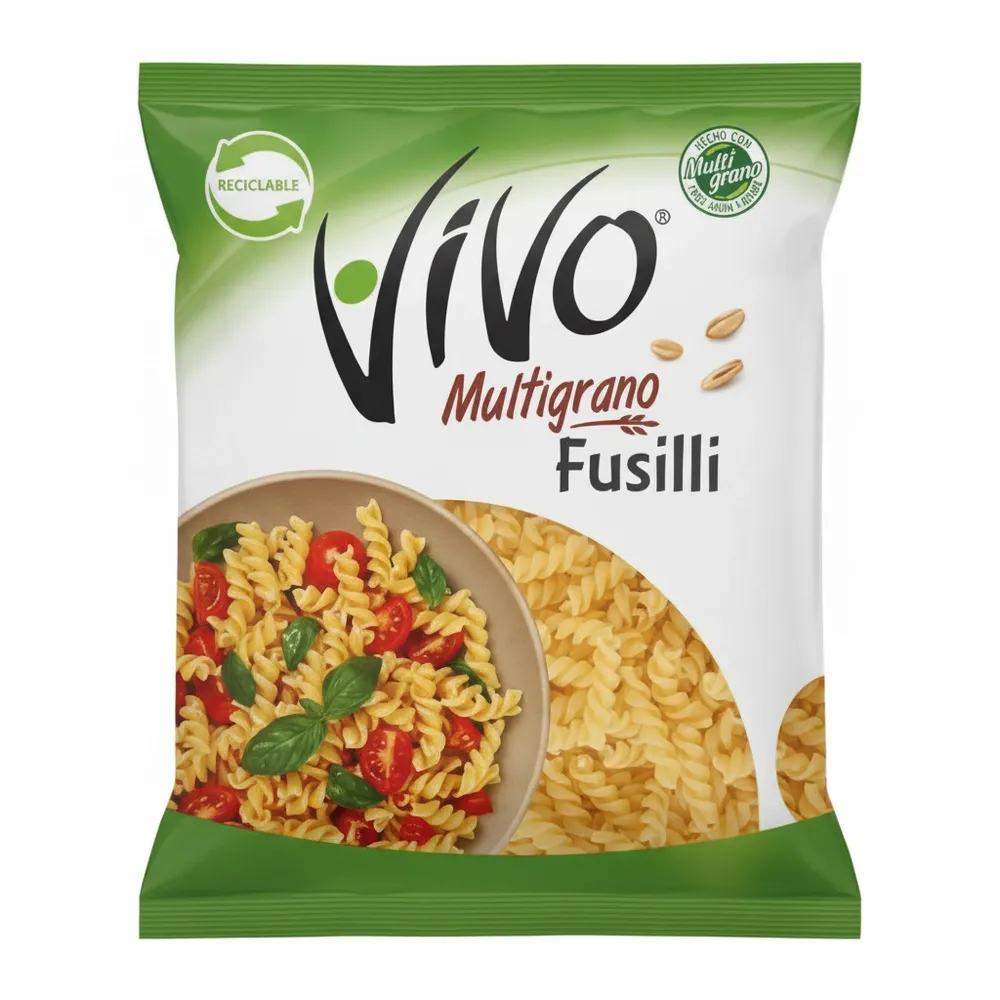 Fusilli Espiral Multigrano Vivo 350 Gr