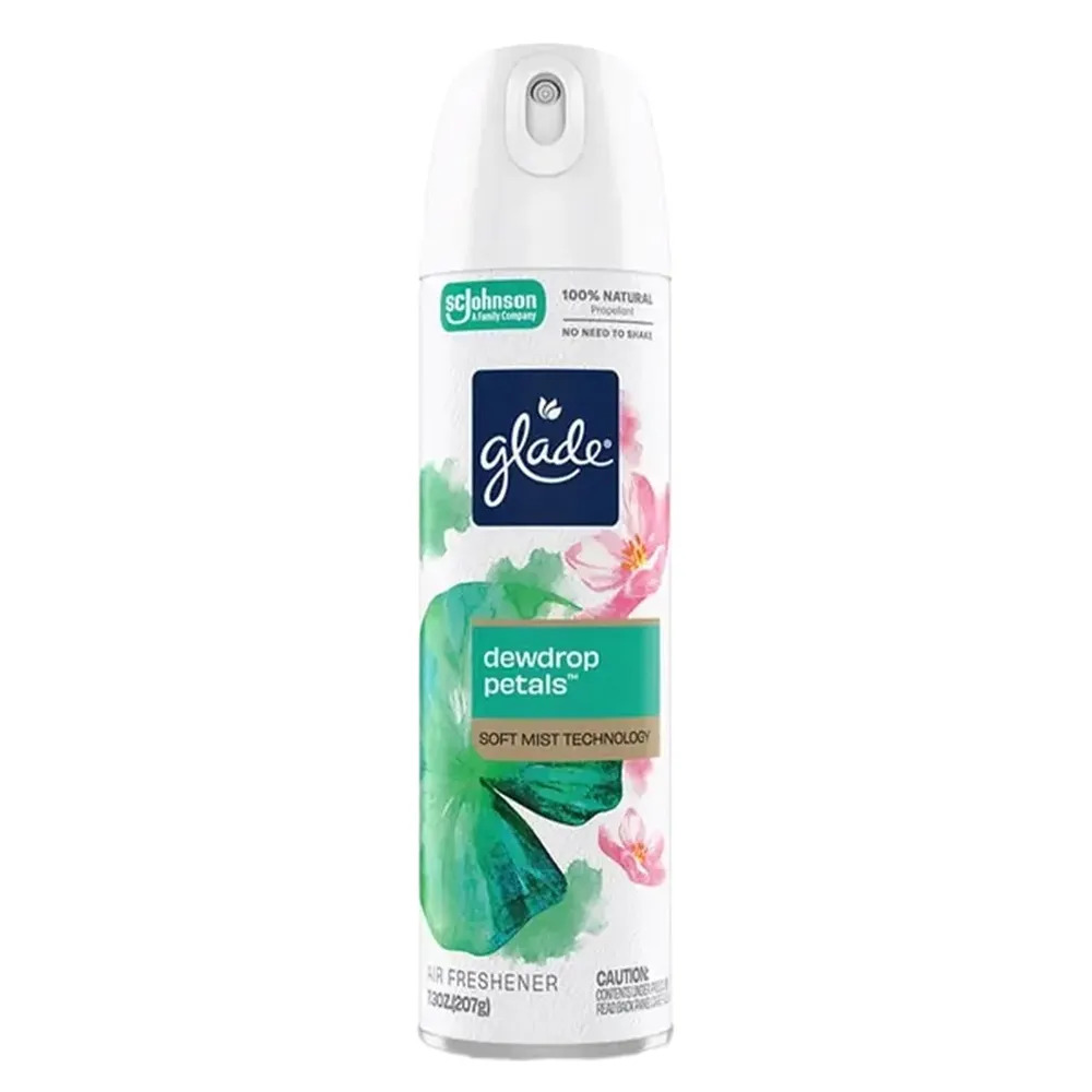 Ambientador Aerosol Glade Dewdrop Petal 7.3 Oz