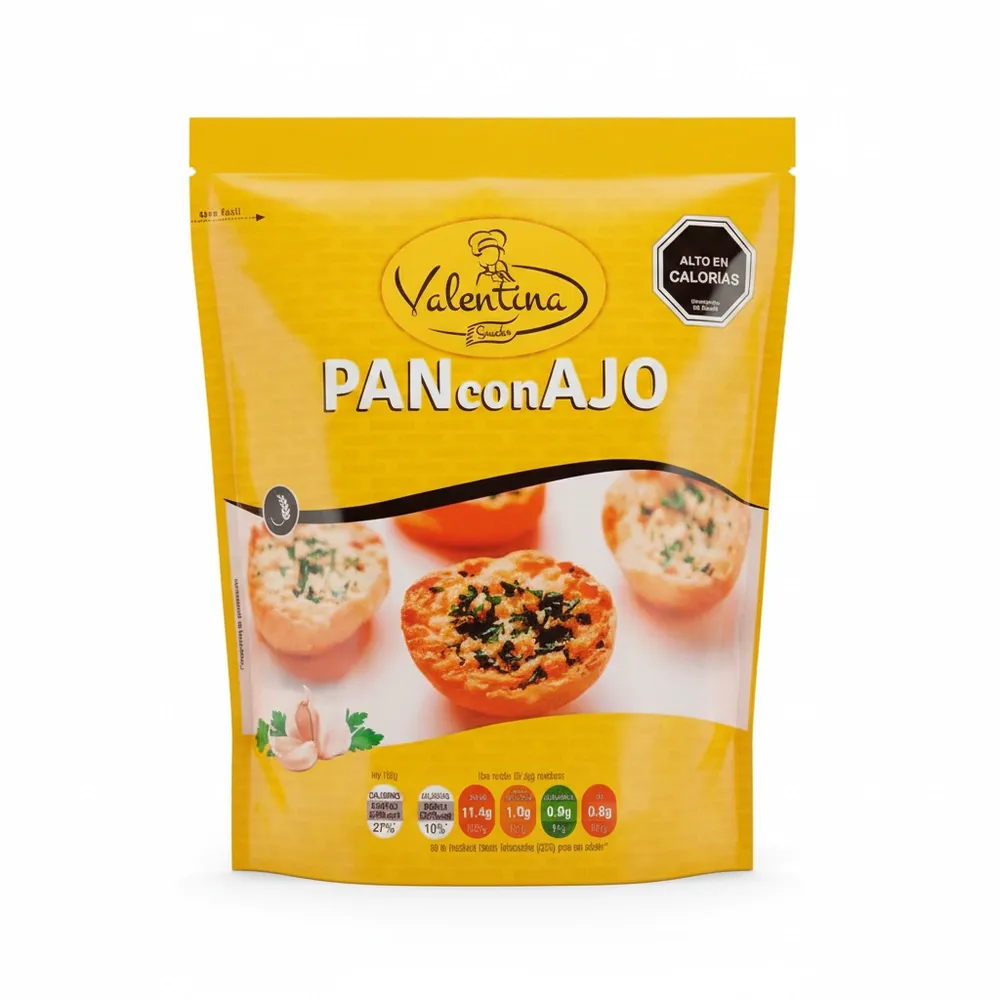Pan Tostado Con Ajo Valentina 150 Gr