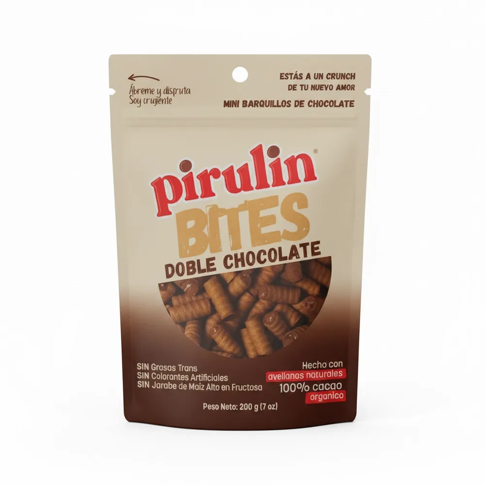 Chocolate Bites Doble Pirulin 200 Gr