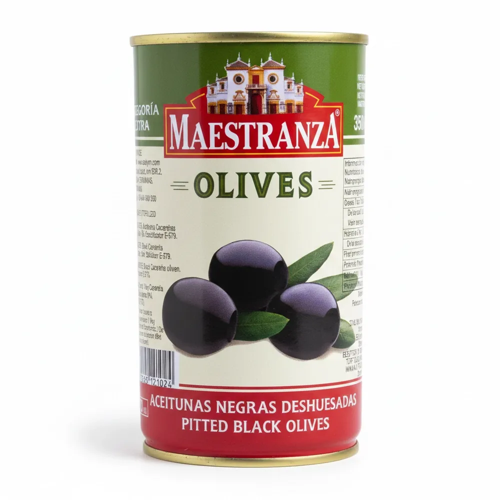 Aceituna Negra Sin Hueso Maestranza 350 G