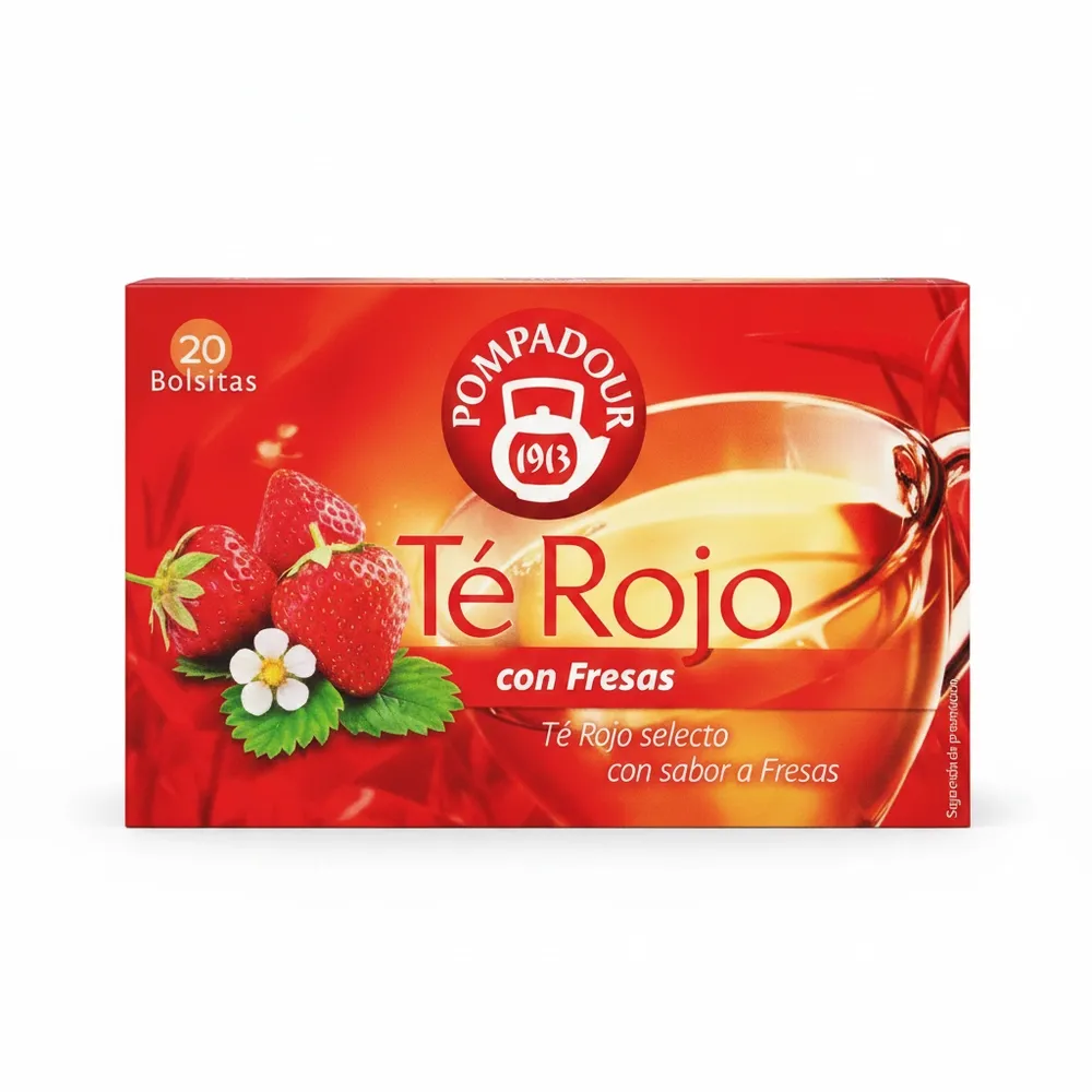Te Rojo Con Fresa Pompadour 20/1