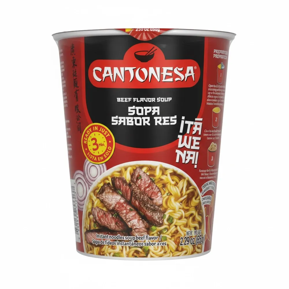 Sopa Res Vaso Instanea Cantonesa 65G