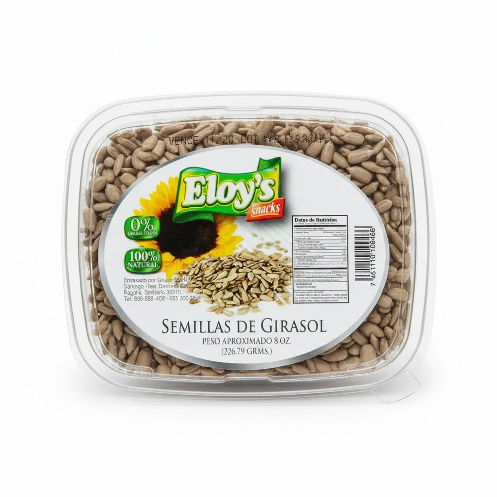 Semillas De Girasol Tarro Eloys 8 Oz