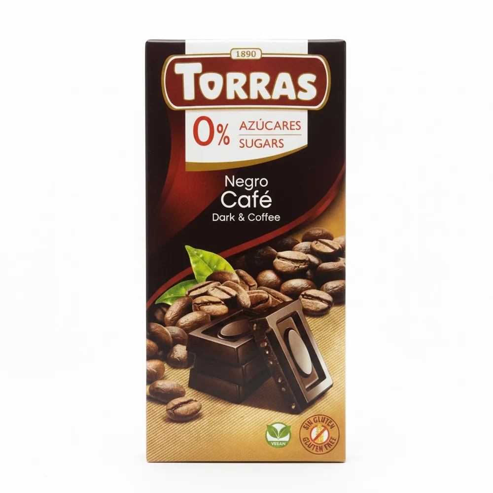 Chocolate Sin Azucar Clas Negro Cafe Torras 75 Gr