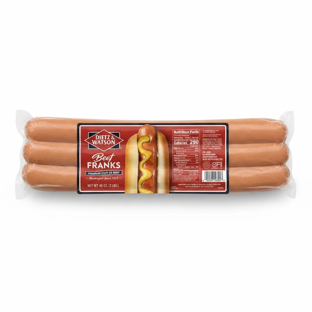 Salchichas De Res Para Hotdog Dietz & Watson 14 Oz