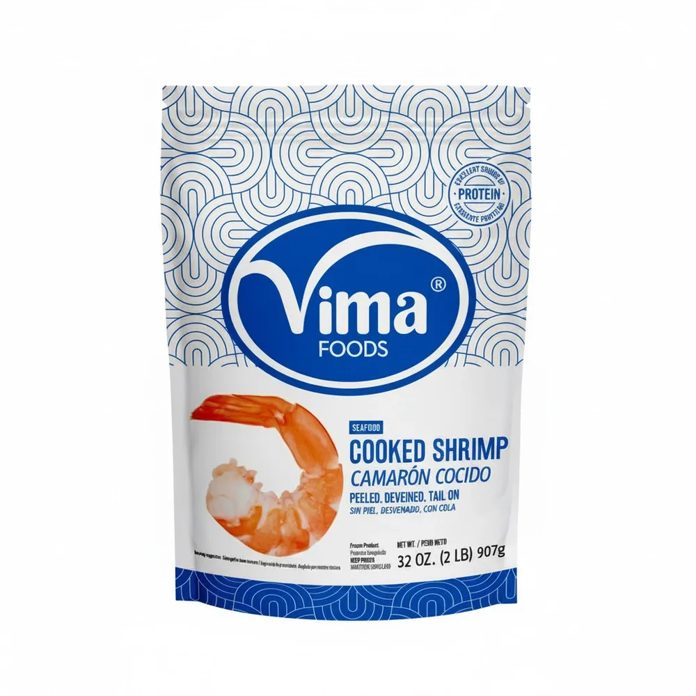 Camarones Cocidos Congelados 31/40 Vima 2 Lb