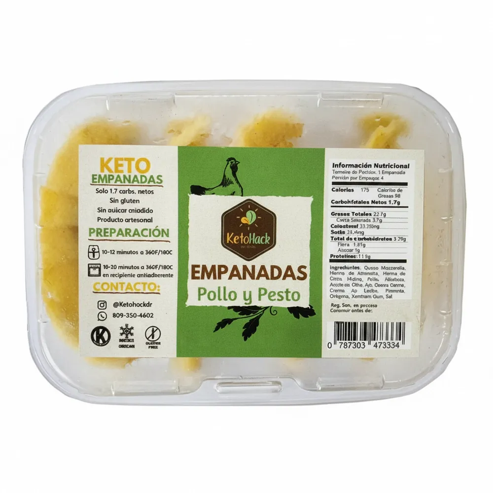 Empanada Pollo Pesto Keto Hack 4/1